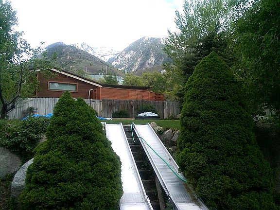 ATV ramp to upper yard