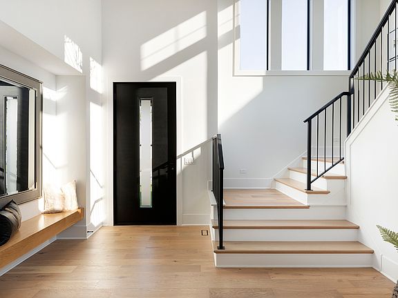 Entry way with stair tower