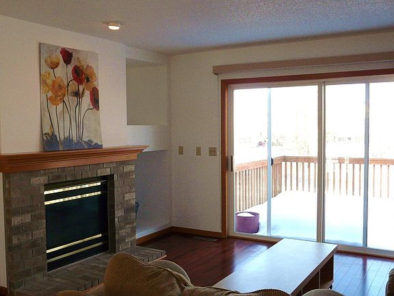 Fire place with Cherry hardwood floor