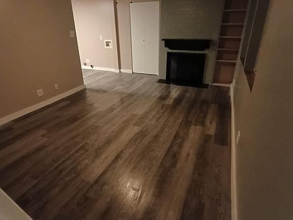 large Livingroom with working wood burning fireplace