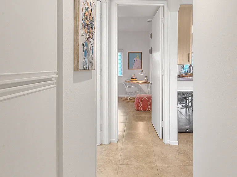 Hallway near the guest bedrooms