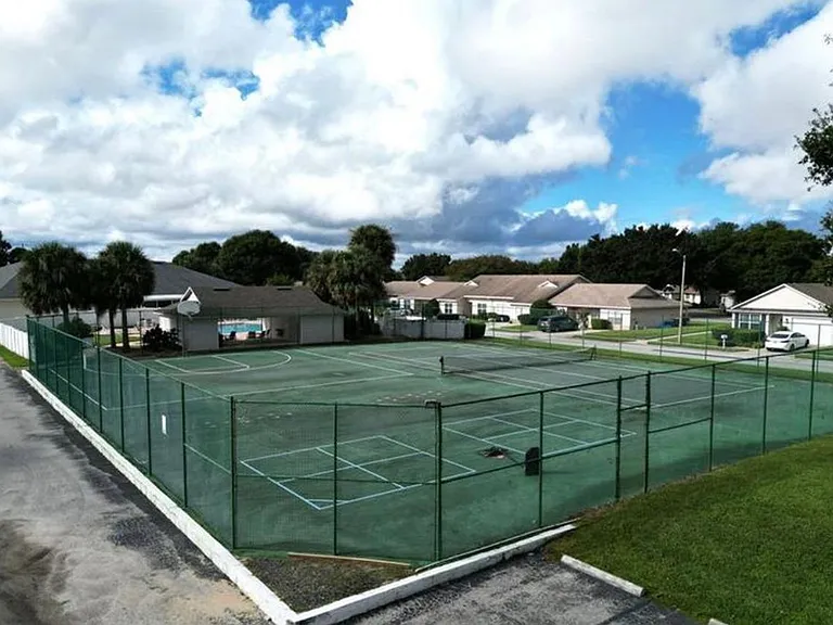 Tennis and basketball court