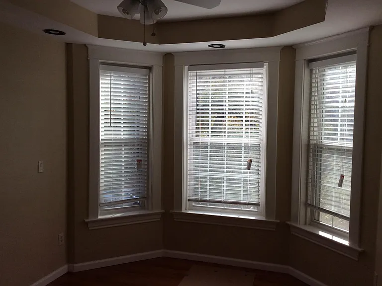 Sunroom, ceiling fan, and ceiling detail