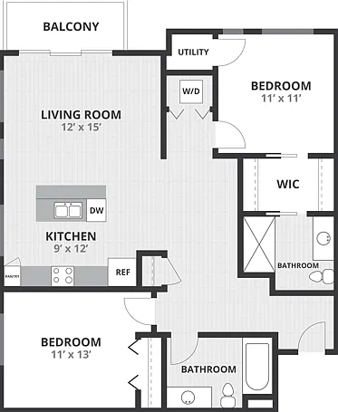 2B | 1505 Apartments & Townhomes 2B | 1505 Apartments & Townhomes