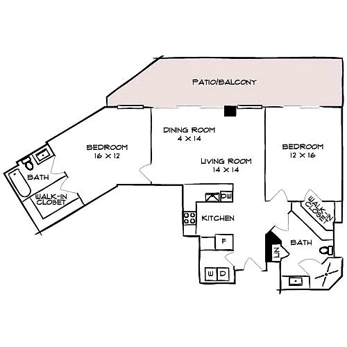 Floor plan Surf 2B Premier