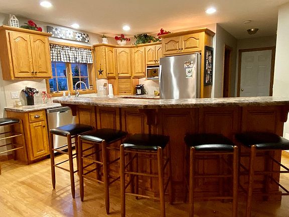 Large bar height island