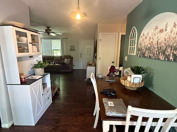 Looking from kitchen to great room