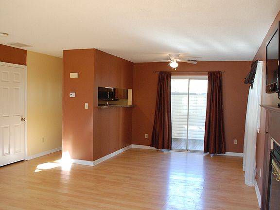 Glass doors to private deck