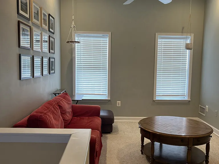 Third floor bedroom with walk-in closet, open area previously used as entertainment area