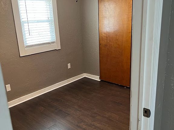 Bedroom with new flooring