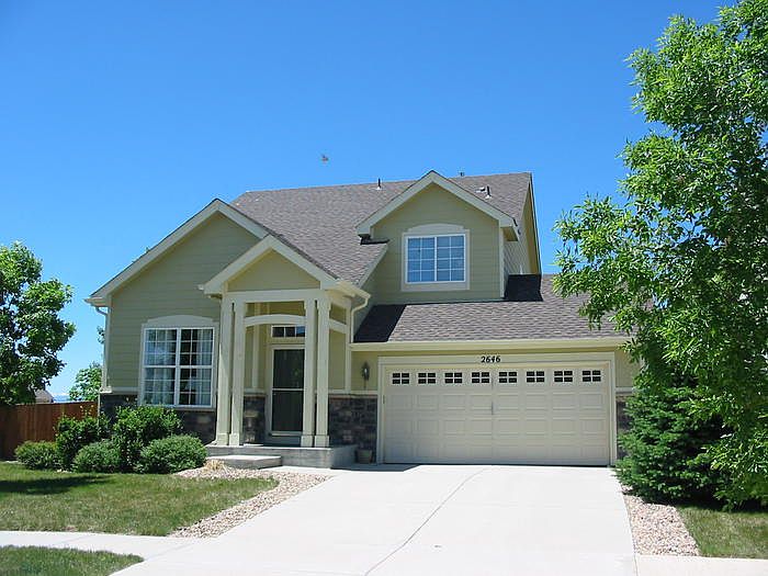 Charming entry and double car garage