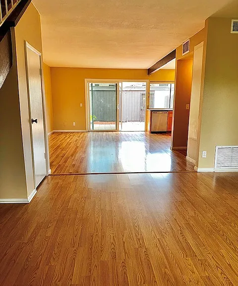 View from entrance of Living room and dining room