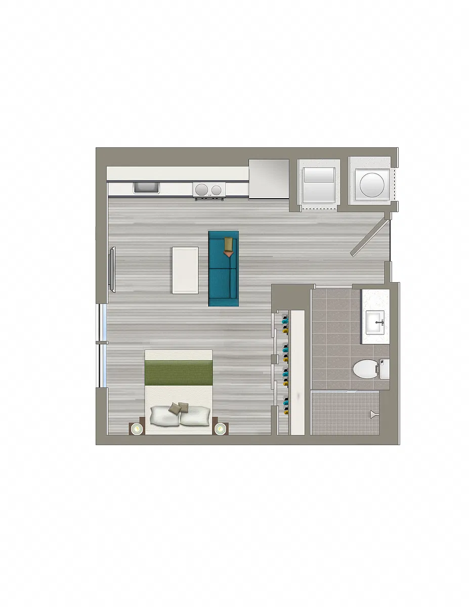 Floor plan Studio-A