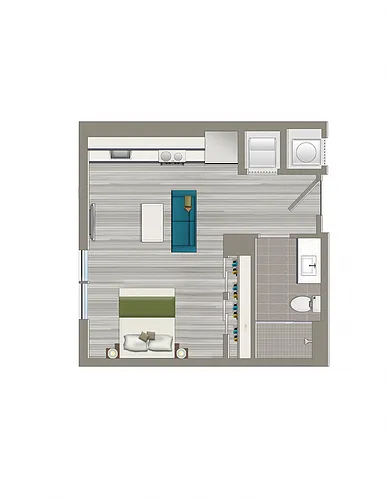 Floor plan Studio-A