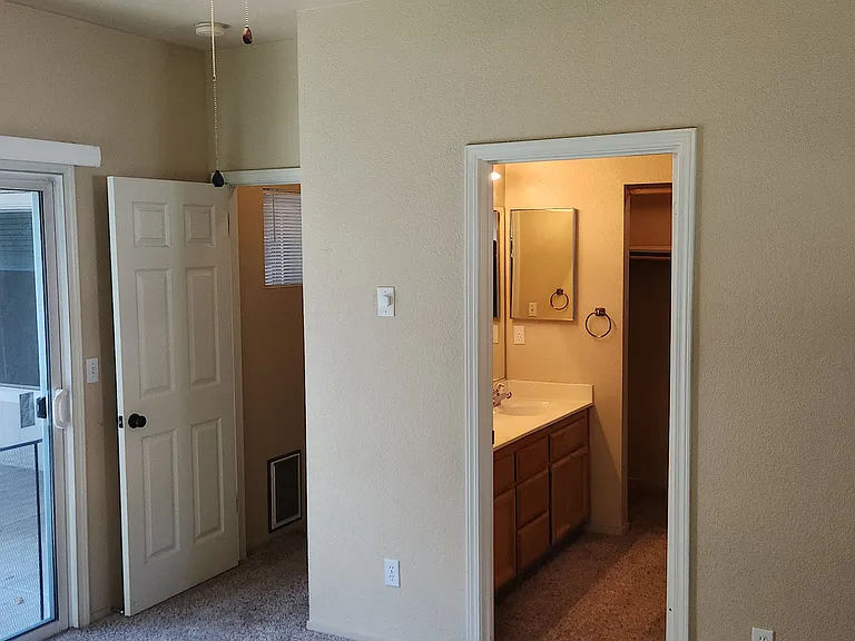 Master Bedroom and Double Sink Vanity