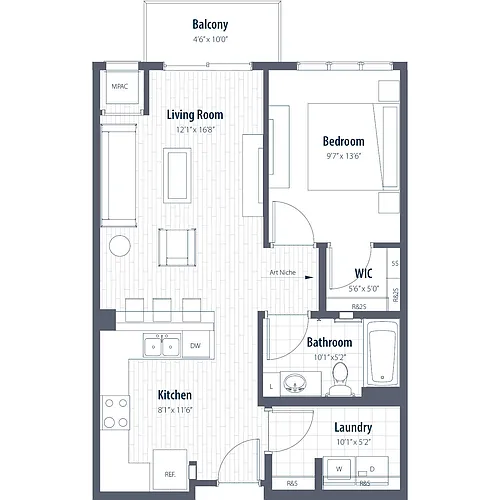 Floor plan St. Croix