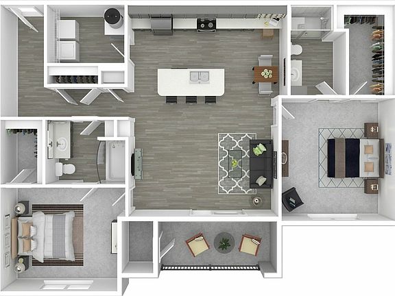 Two Bedrooms | 2 Baths | 1246 sq.ft. Two Bedrooms | 2 Baths | 1246 sq.ft.