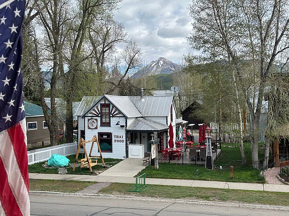 Actual View from Living Room of Gothic Mountain and Paradise Divide.