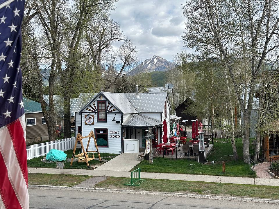 Actual View from Living Room of Gothic Mountain and Paradise Divide.