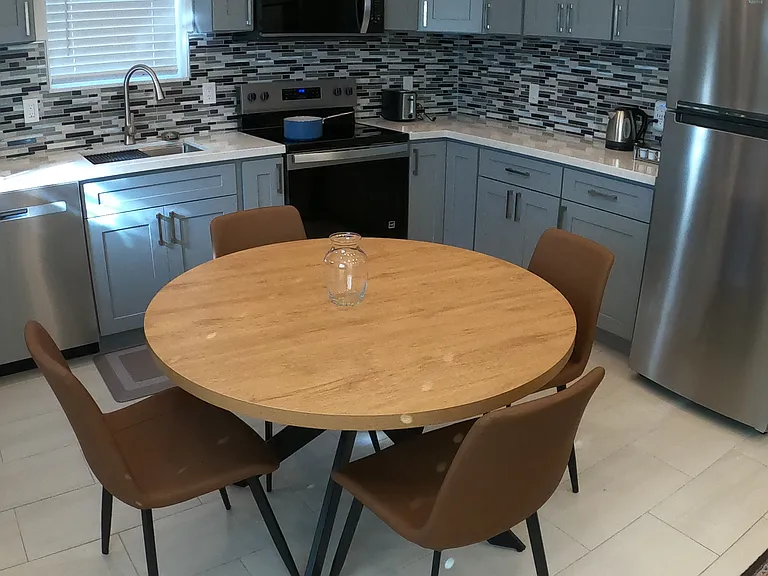 Kitchen and dining area