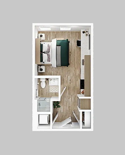 Floor plan Studio - S1