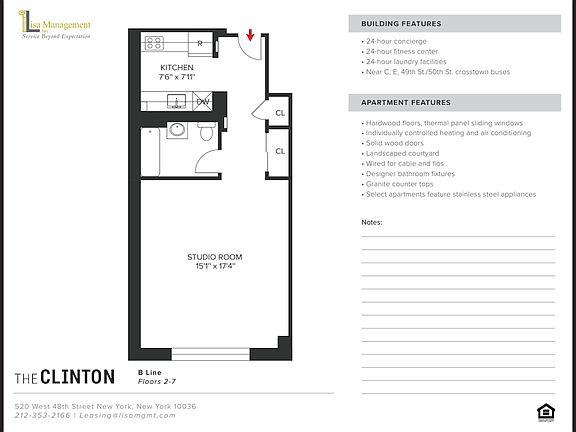 2nd image of 520 W 48th St #6B
