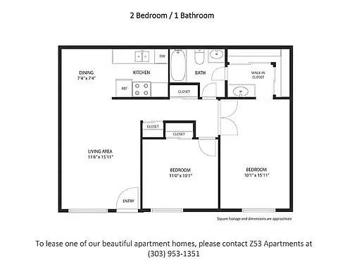 Floor plan 2 Bedroom