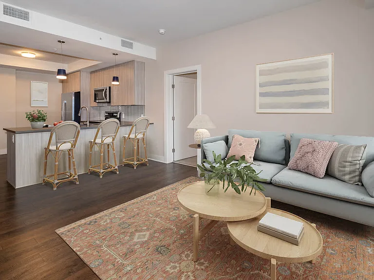 Living Room with Hard Surface Flooring