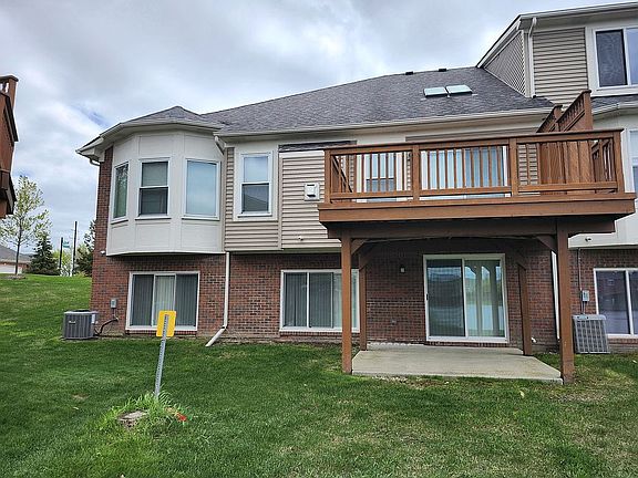Back of condo. Faces pond.