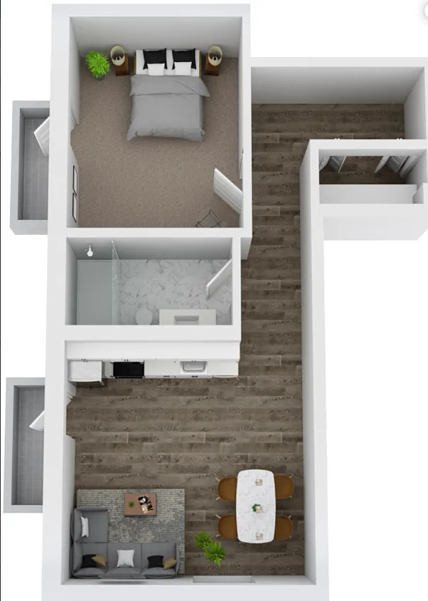 Floor plan 1 Bedroom