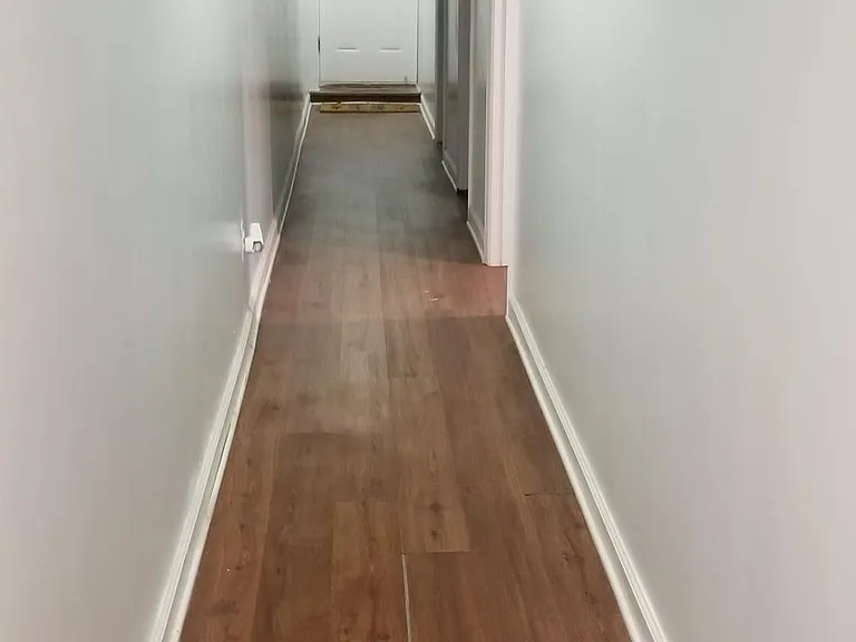 Hallway showing Back entrance