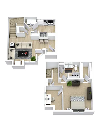 Floor plan Aven Townhomes A3