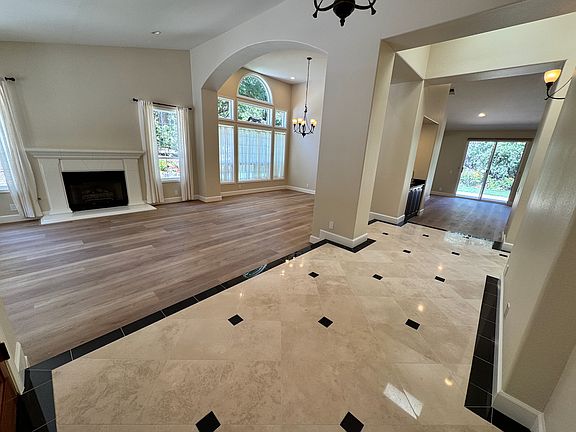 Front entrance and living room.