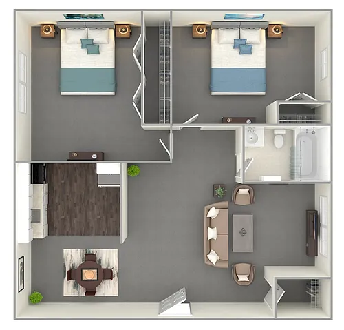 Floor plan 2 Bedroom