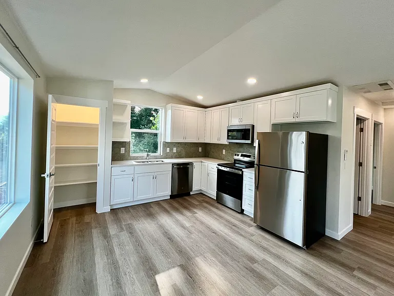 Kitchen with pantry
