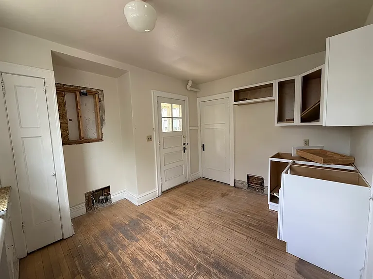 Kitchen under construction.