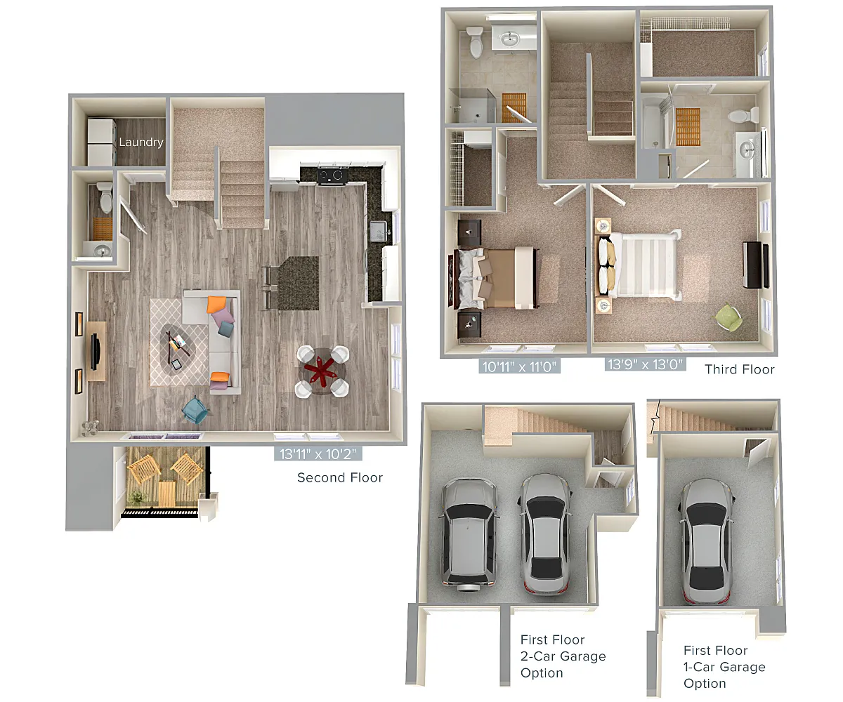 Floor plan B4T-3-1420sq