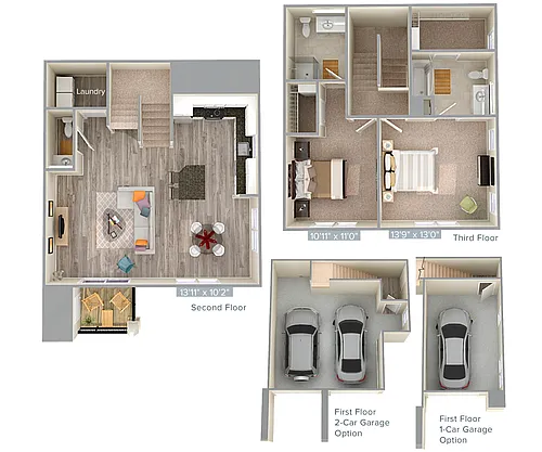 Floor plan B4T-3-1420sq