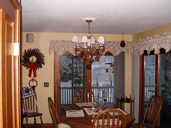 dining area, lots of window