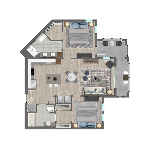 Floor plan B3