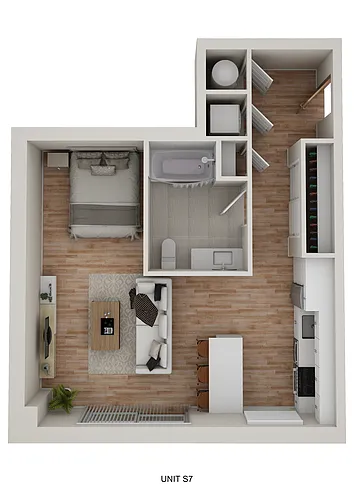 Floor plan S7 - Cascade - Studio