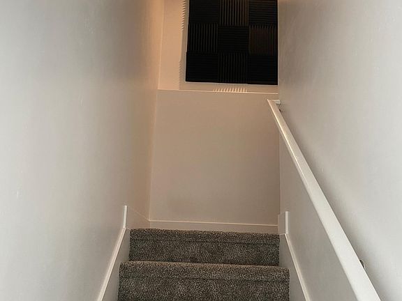 Stairway with sound panels