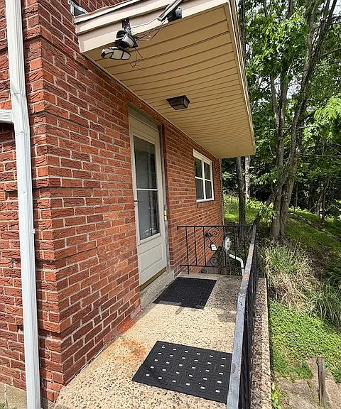 Main door for duplex entrance.