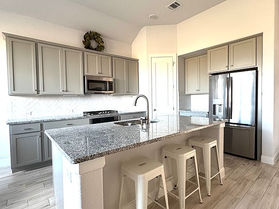Side view of kitchen