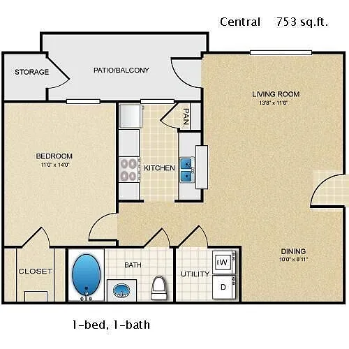 Floor plan Central