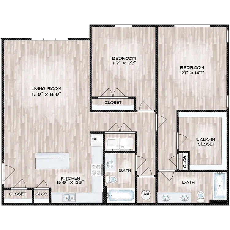Floor plan 2C
