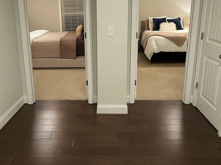 2 guest bedrooms upstairs; both with queen size beds and closets