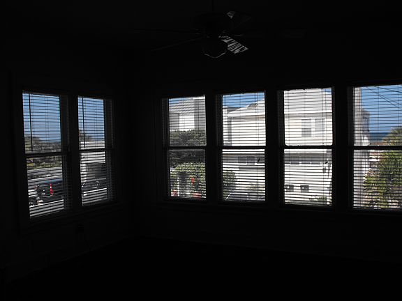 Living Room with lights out.