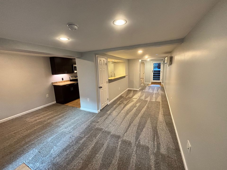 Looking from the front towards the rear of the apartment