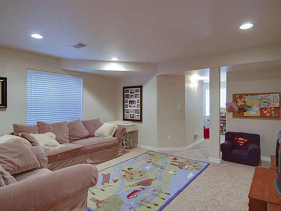 open finished basement